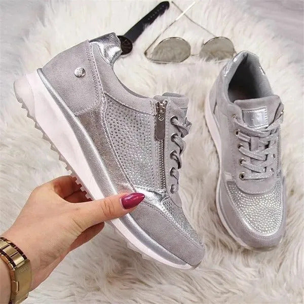 Women’s Zip Up Comfort Walking Shoes