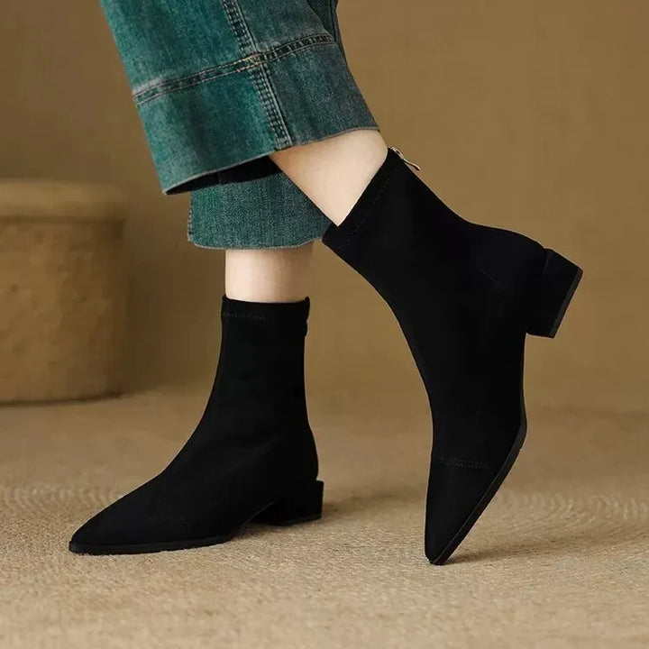 Women’s Pointed-Toe Heeled Ankle Boots