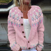 Women’s Oversized Retro Button Up Cardigan