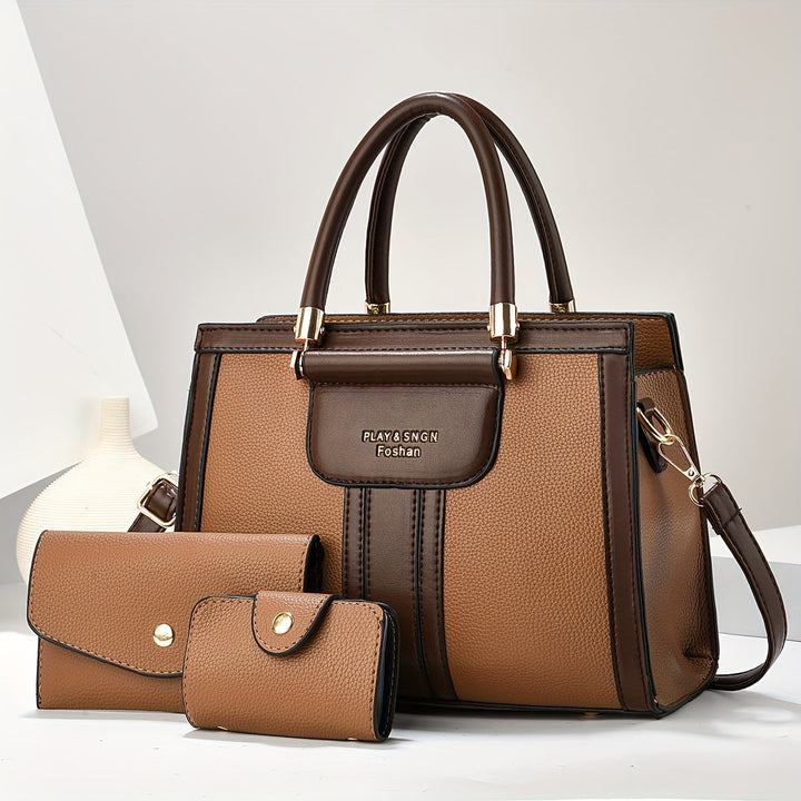 Women’s 3 Piece Matching Handbag Set