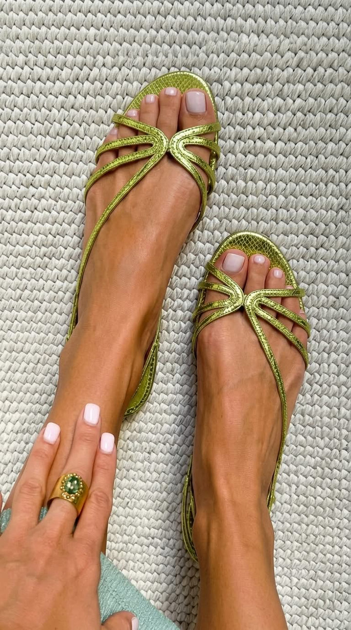 Women’s Gold Open-Toe Sandals