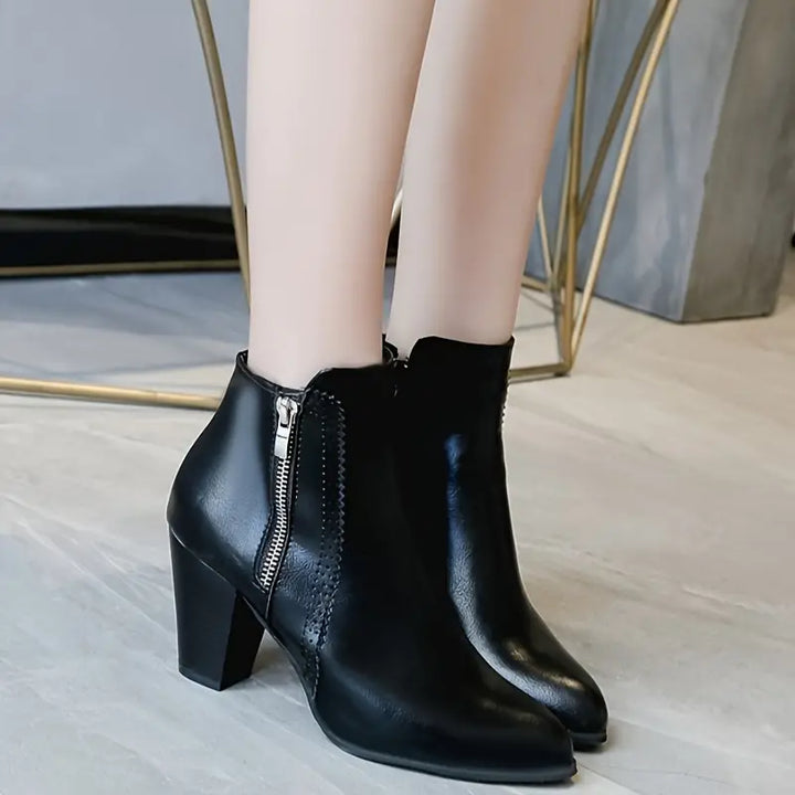 Women’s Soft Sole Chunky Heel Ankle Boots