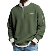 Men’s Textured Quarter-Zip Sweater