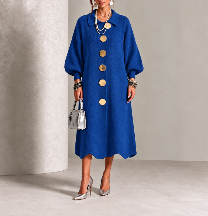 Women’s Long Sleeve Button-Down Dress