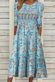 Women’s Floral Print Party Dress