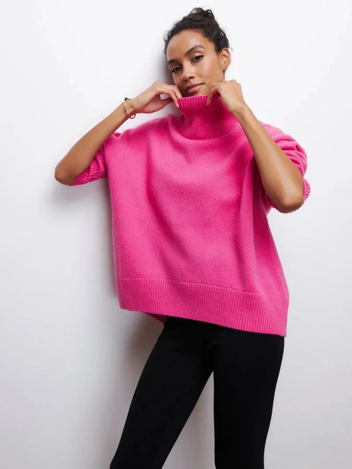 Women’s Oversized Ribbed Turtleneck Sweater