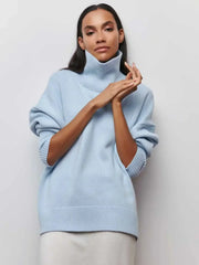 Women’s Oversized Ribbed Turtleneck Sweater