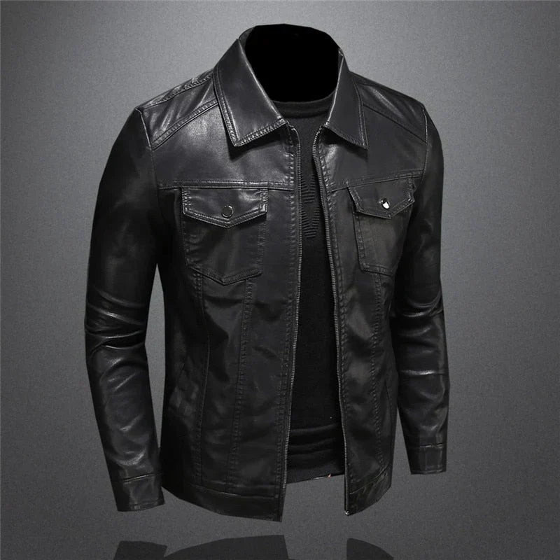 Men’s Biker Zip Up Jacket