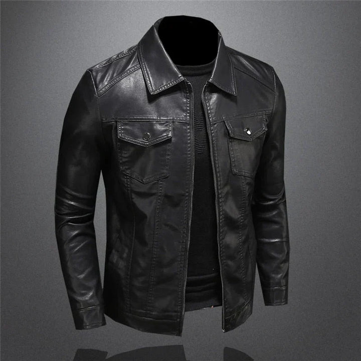 Men’s Biker Zip Up Jacket