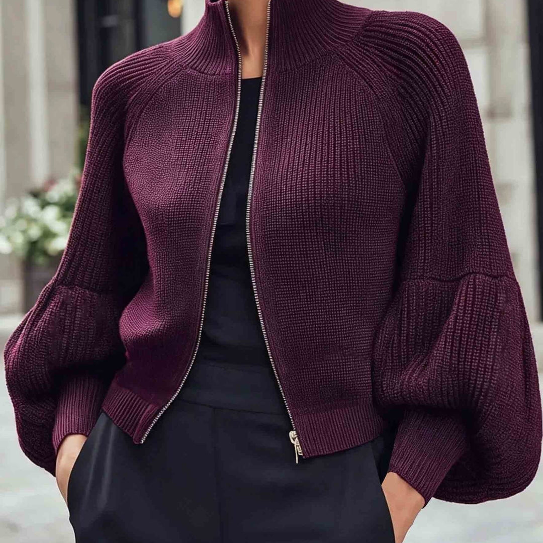 Women’s Slim Fit Zip-Up Cardigan