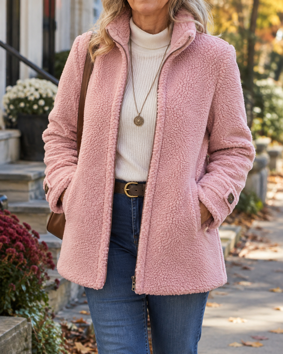 Women’s Cozy Lightweight Stand Collar Jacket