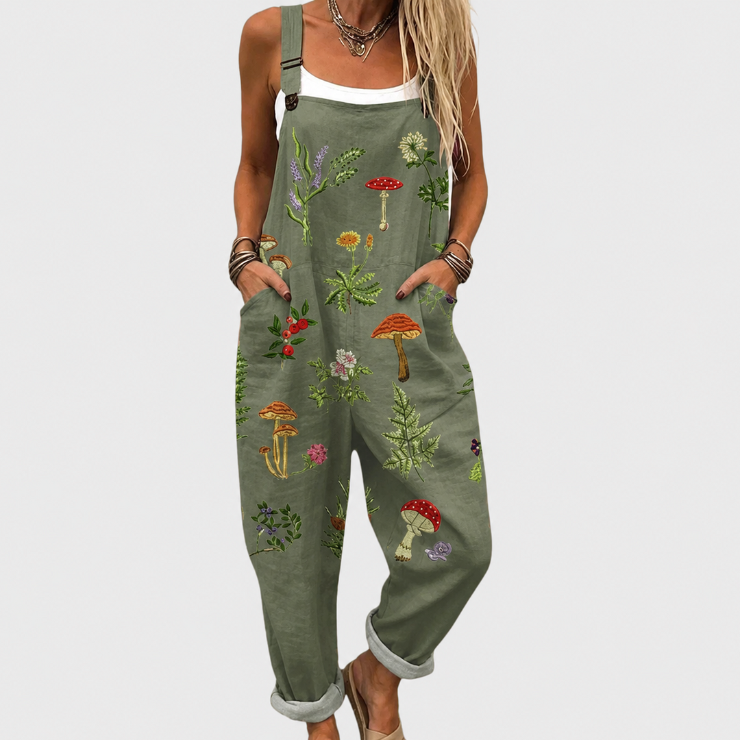 Women’s Comfortable Printed Casual Jumpsuit