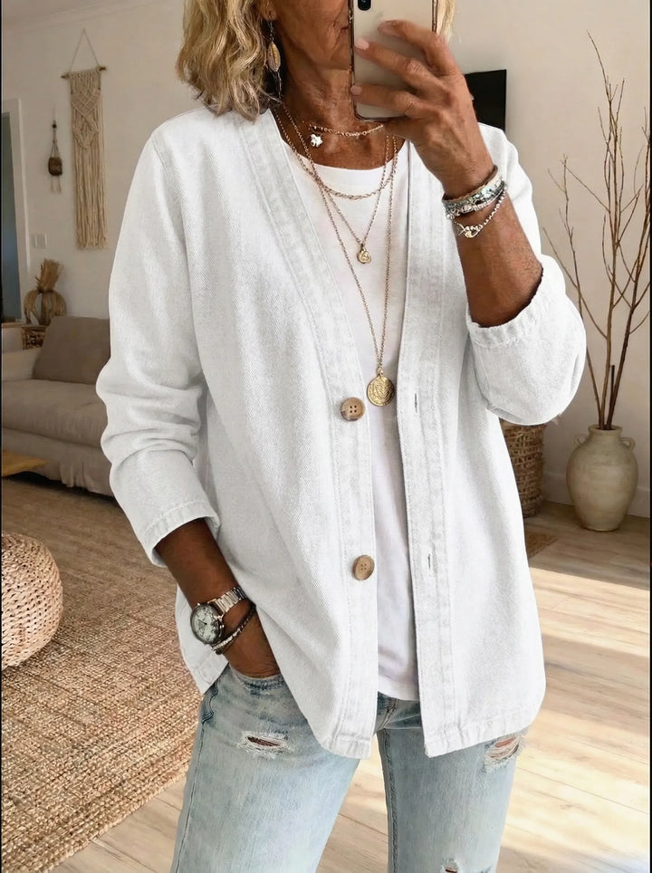 Women’s Button Front Collared Coat