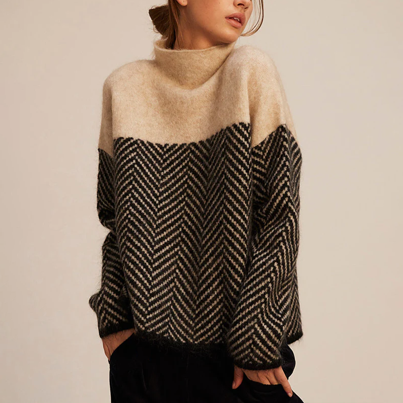Women’s Long Sleeve Knit Turtleneck Sweater