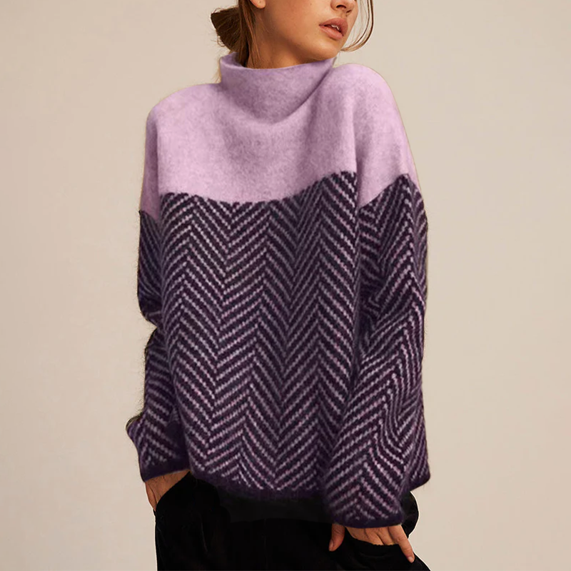 Women’s Long Sleeve Knit Turtleneck Sweater