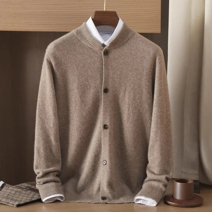 Men’s Button-Front Knit Cardigan