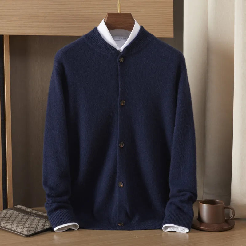 Men’s Button-Front Knit Cardigan