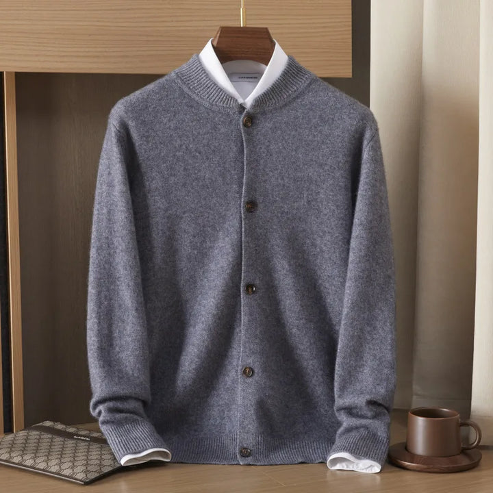 Men’s Button-Front Knit Cardigan