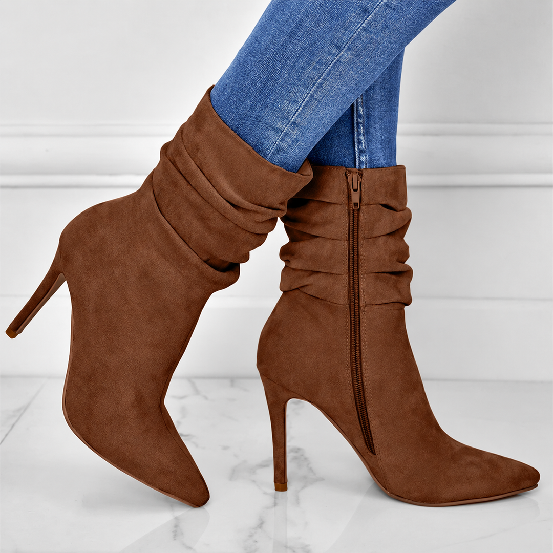 Women's Elegant High Heel Pointed Boots
