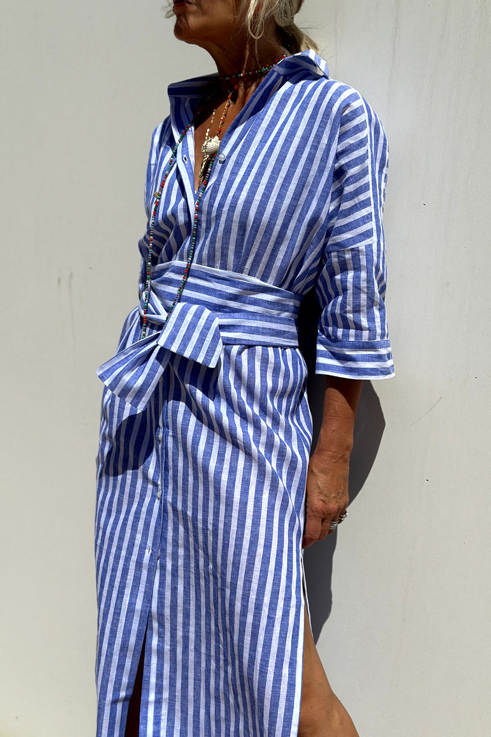 Women’s Striped Comfort Fit Shirt Dress