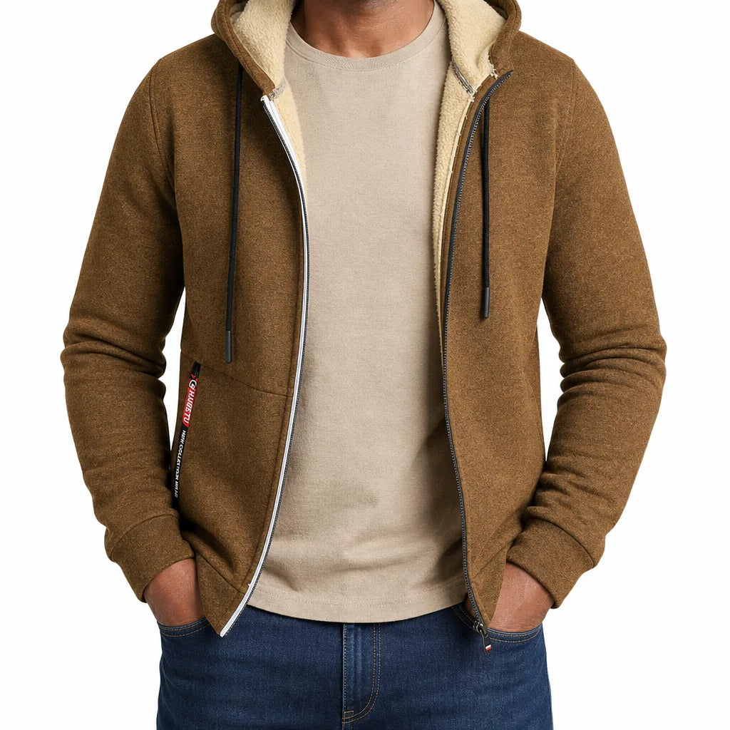 Men’s Cozy-Lined Full-Zip Hoodie