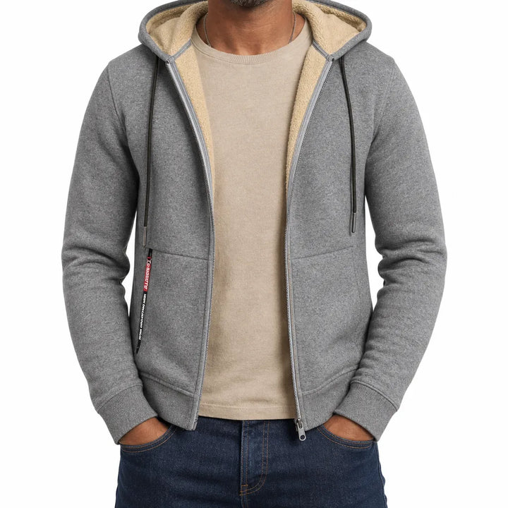 Men’s Cozy-Lined Full-Zip Hoodie