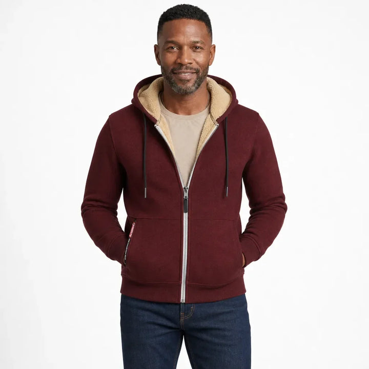 Men’s Cozy-Lined Full-Zip Hoodie