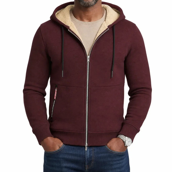 Men’s Cozy-Lined Full-Zip Hoodie