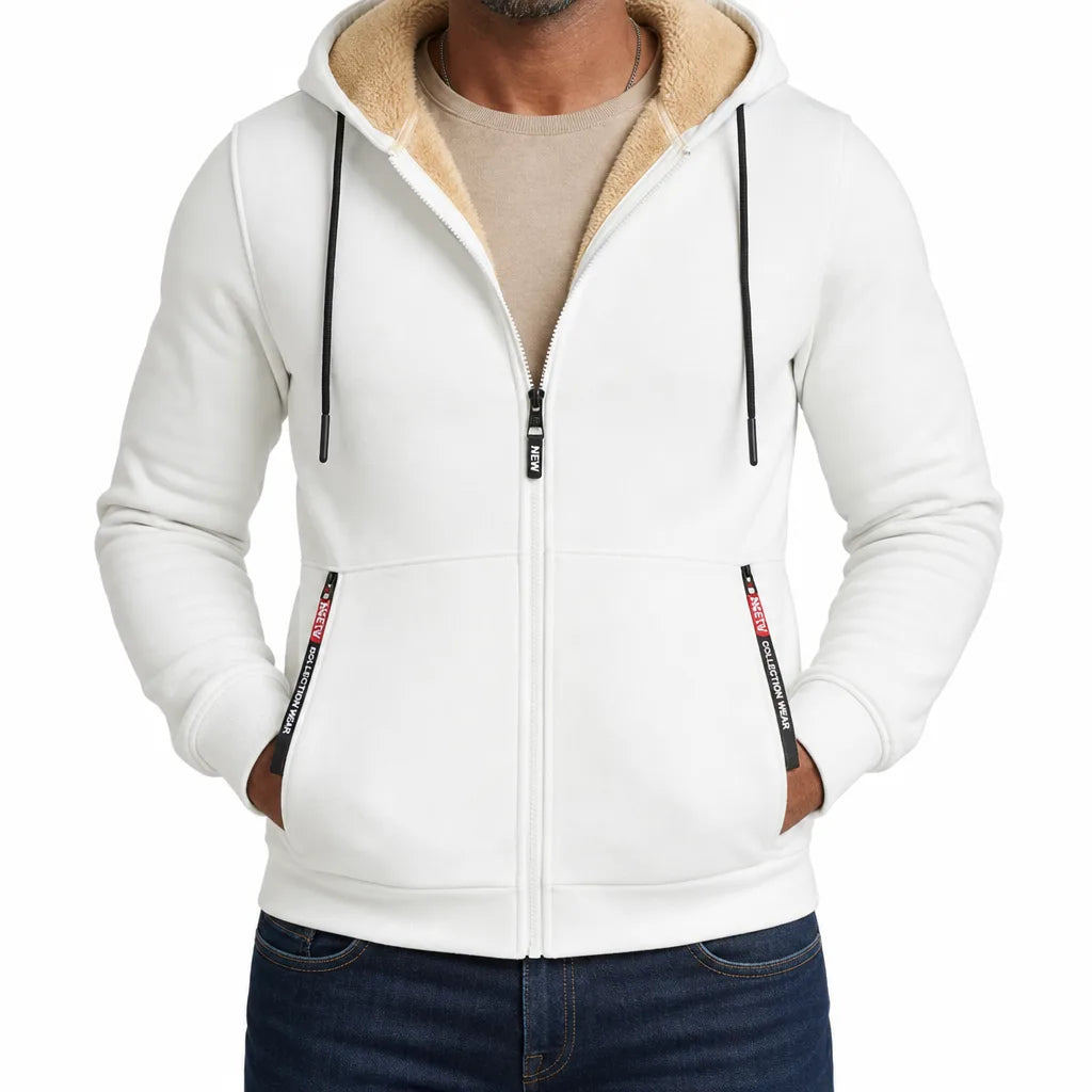 Men’s Cozy-Lined Full-Zip Hoodie