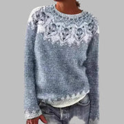 Women’s Icelandic Pattern Knit Sweater