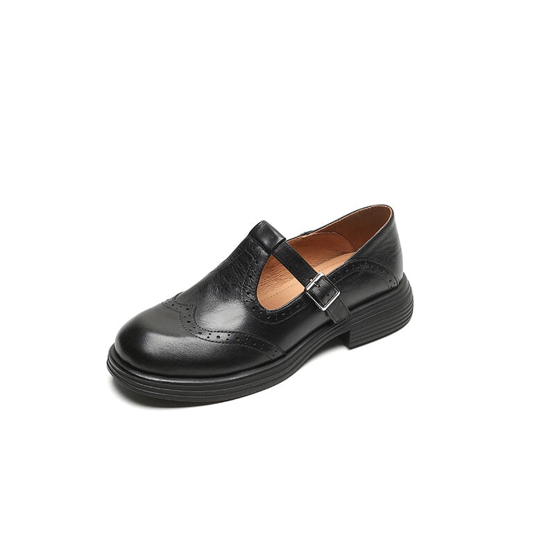 Women’s Elegant Buckle Strap Mary Jane Shoes