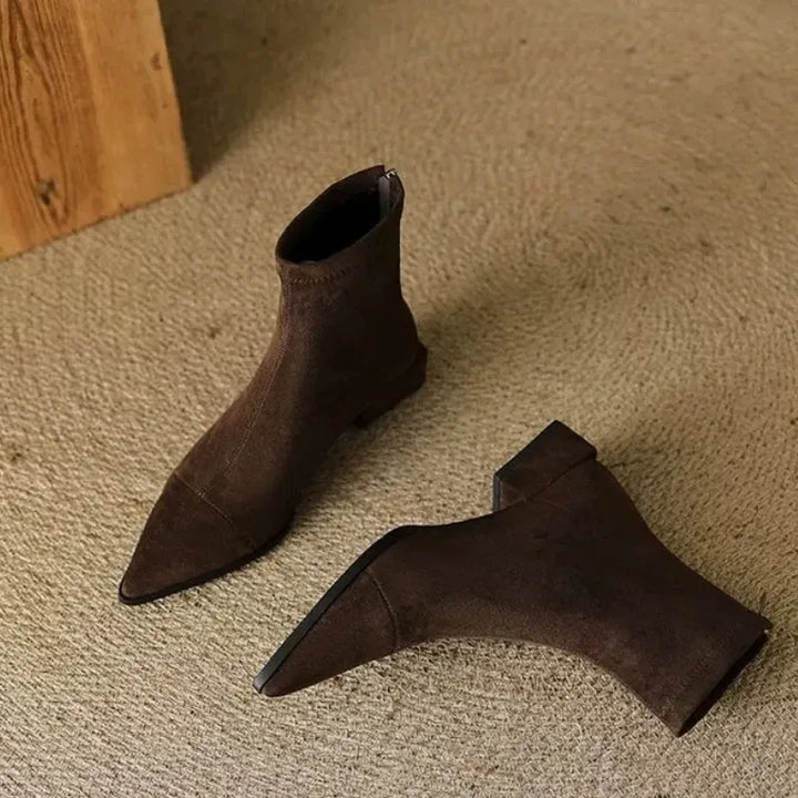 Women’s Pointed-Toe Heeled Ankle Boots