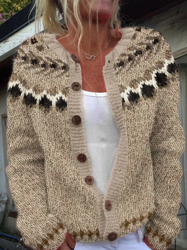 Women’s Retro Knit Cardigan