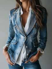 Women’s Vintage Washed Tailored Blazer