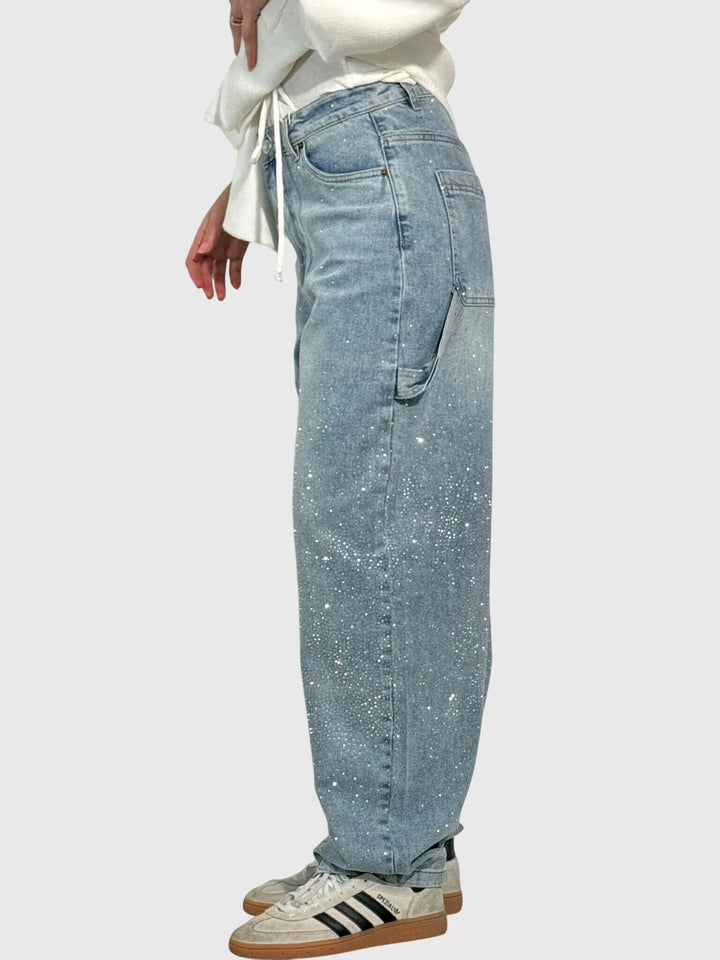 Women’s Rhinestone Embellished Party Pants