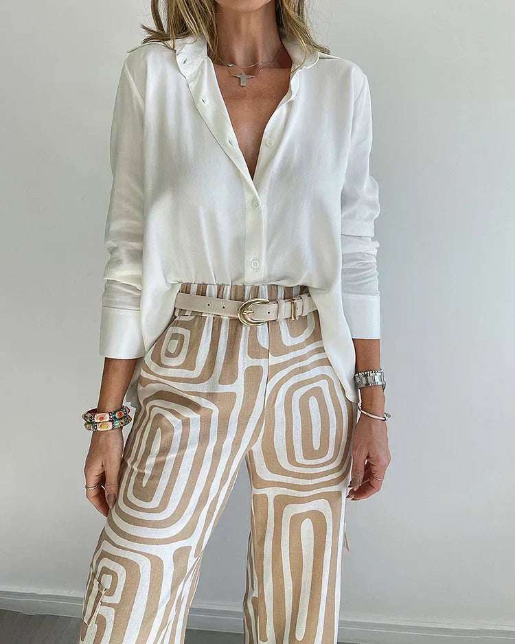 Women’s Belted Two Piece Lounge Set