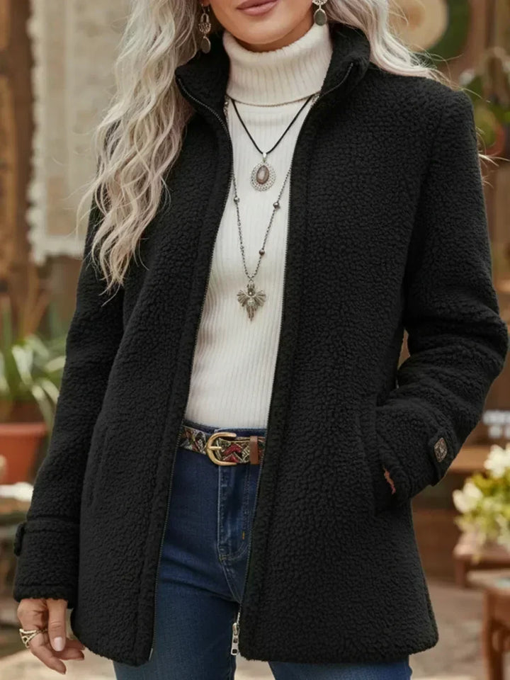 Women’s Cozy Stand-Collar Full-Zip Jacket