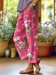 Women’s Floral Print Casual Pants