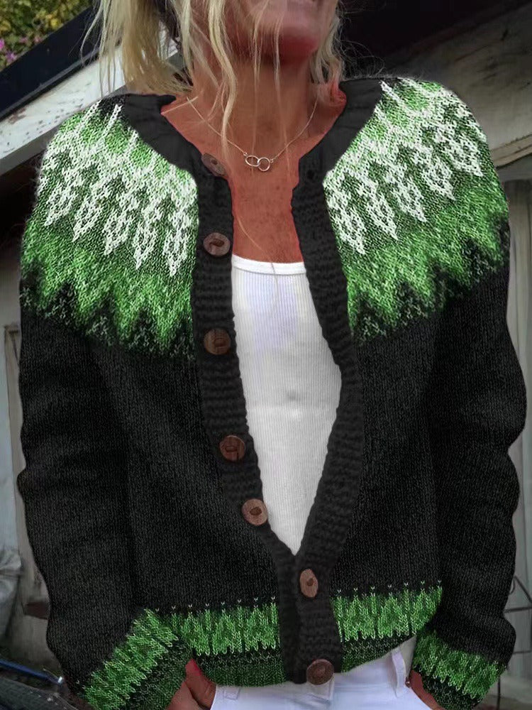 Women’s Retro Button Front Cardigan