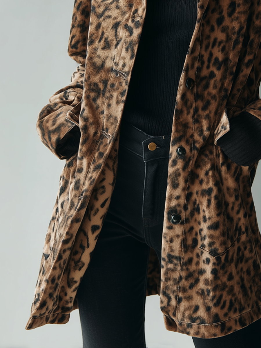 Women’s Vintage Leopard Print Jacket