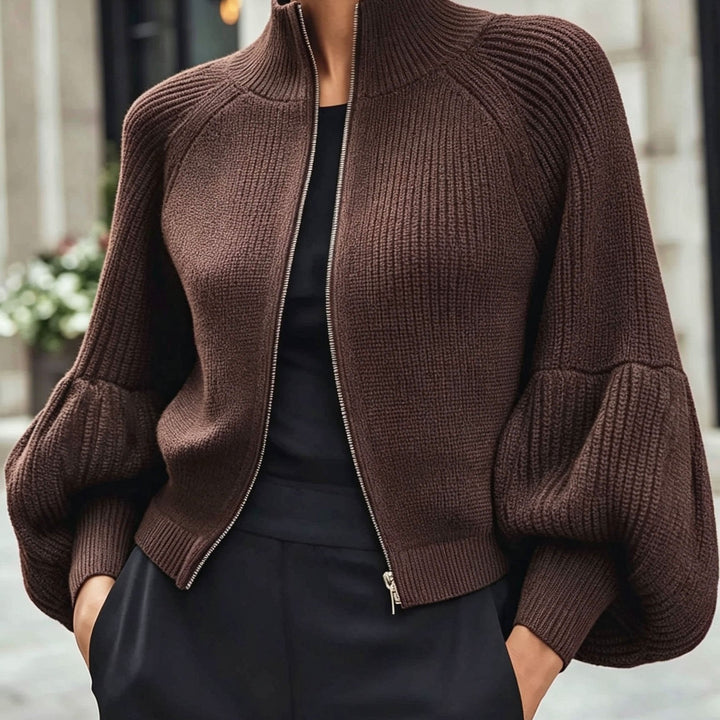 Women’s Slim Fit Zip-Up Cardigan