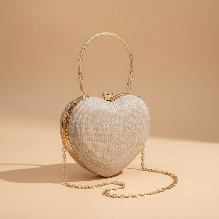 Women’s Glossy Heart-Shaped Purse