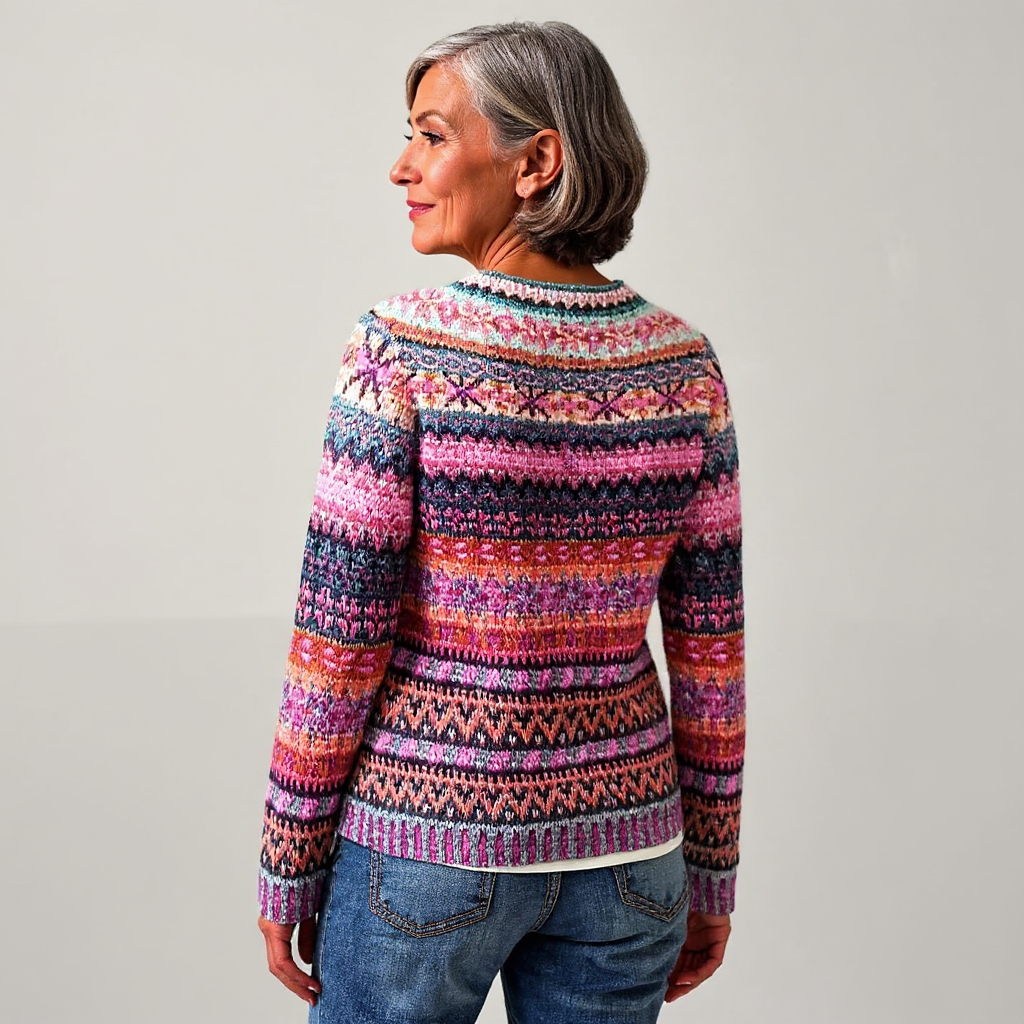 Women’s Icelandic Knit Pullover Sweater