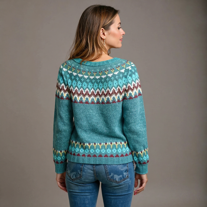Women’s Classic Icelandic Fair Isle Sweater