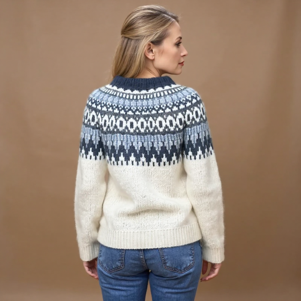 Women’s Fair Isle Knit Pullover Sweater
