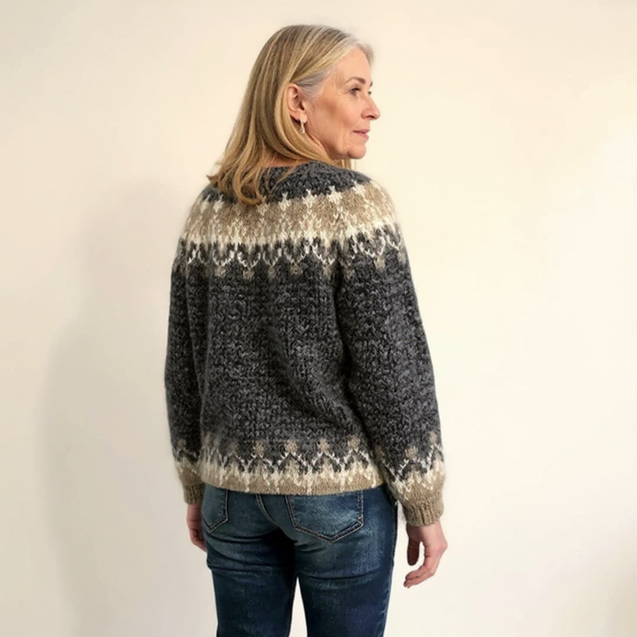 Women’s Icelandic Fair Isle Knit Sweater