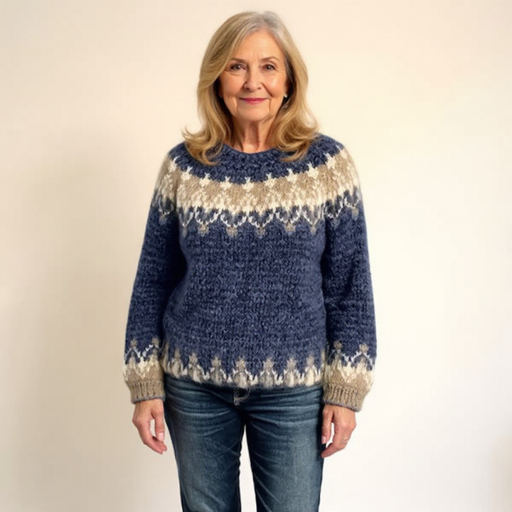 Women’s Icelandic Fair Isle Knit Sweater