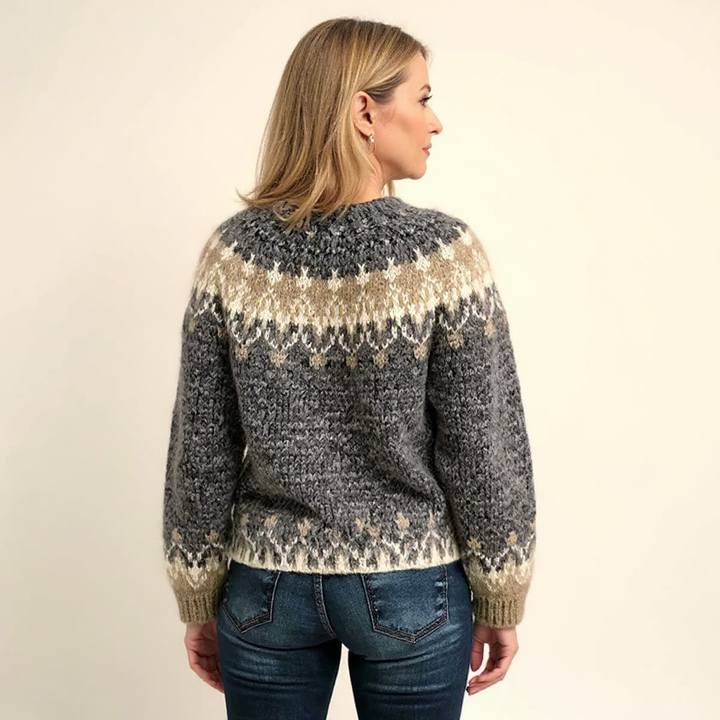 Women’s Icelandic Fair Isle Knit Sweater