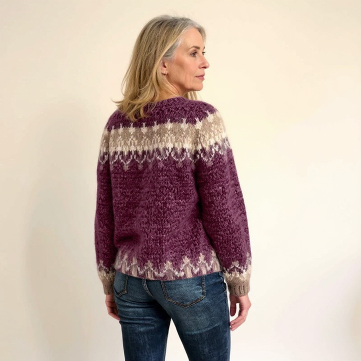 Women’s Icelandic Fair Isle Knit Sweater