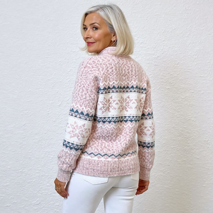 Women’s Icelandic Knit Pullover Sweater